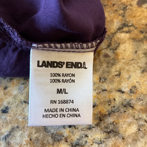 Lands End Tunic Length Swim Cover Up - Picture 5 of 5